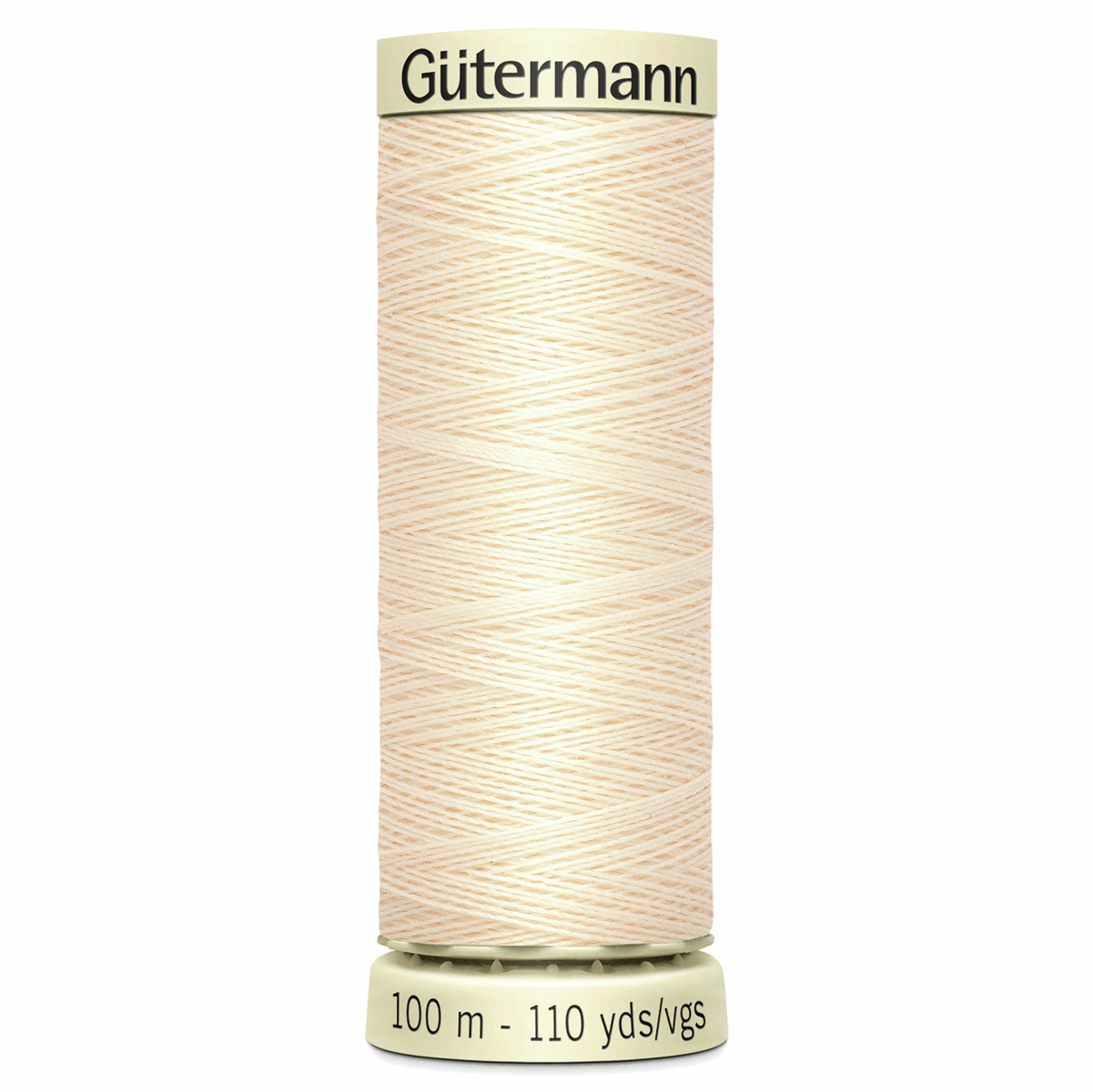 Gutermann Sew All Polyester Sewing Thread, 414 Cream from Jaycotts Sewing Supplies