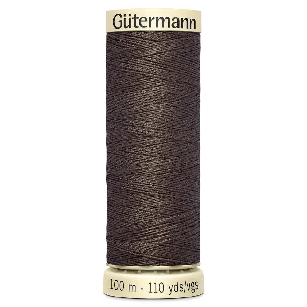 Gutermann Sew All Thread colour 480 Dark Brown from Jaycotts Sewing Supplies