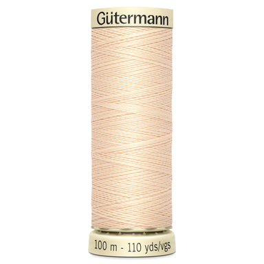 Gutermann Sew-All Polyester Sewing Thread colour 5 light peach from Jaycotts Sewing Supplies