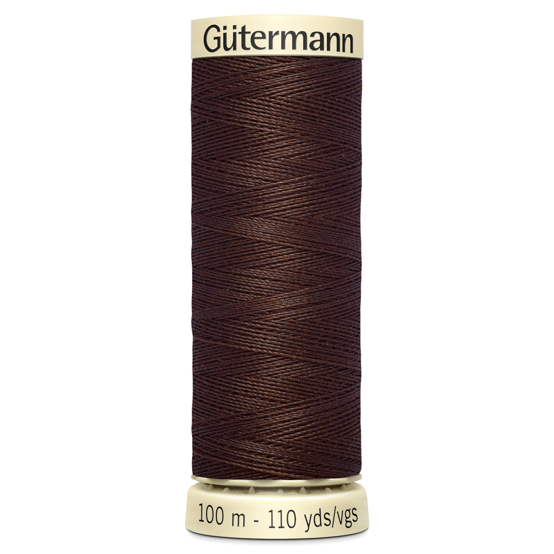 Gutermann Sew All Thread colour 694 Dark Brown from Jaycotts Sewing Supplies
