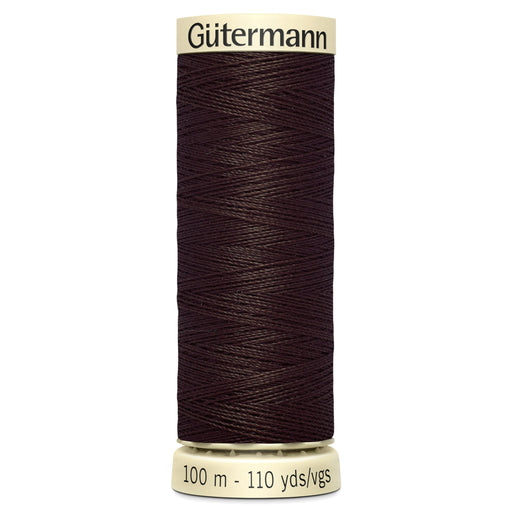 Gutermann Sew All Thread colour 696 Dark Brown from Jaycotts Sewing Supplies