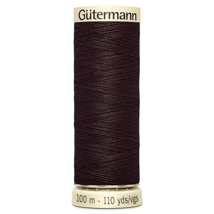 Gutermann Sew All Thread colour 696 Dark Brown from Jaycotts Sewing Supplies