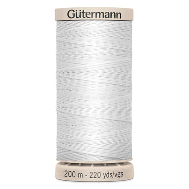Gutermann Hand Quilting Cotton - 5709 White from Jaycotts Sewing Supplies