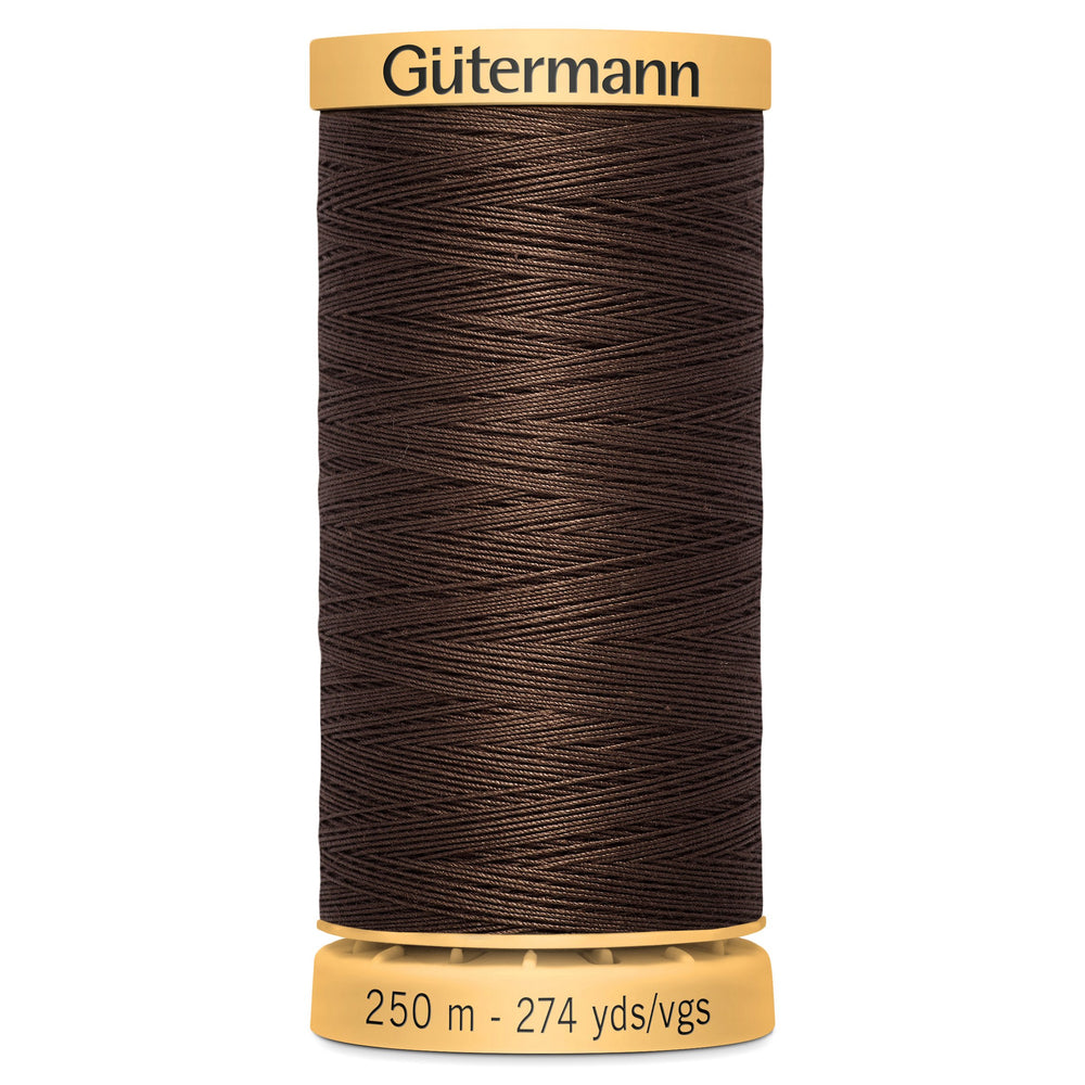 Gutermann Natural Cotton - 1912 dark brown from Jaycotts Sewing Supplies