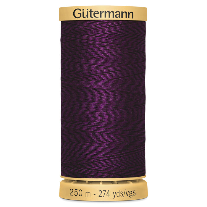 Gutermann Natural Cotton, 3832 Deep Damson from Jaycotts Sewing Supplies