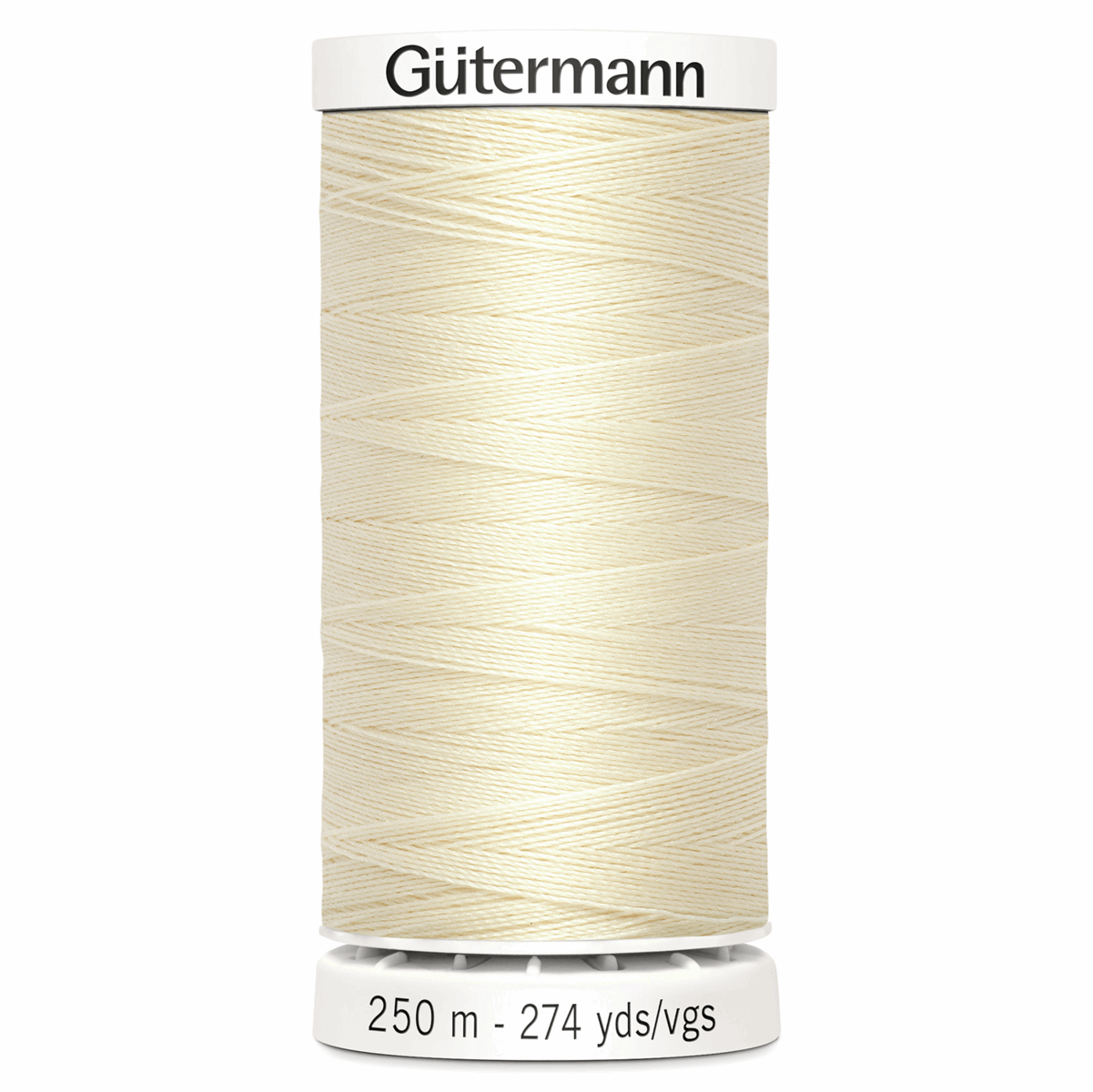 250m size Gutermann Sew All Polyester Sewing Thread, 414 Cream from Jaycotts Sewing Supplies
