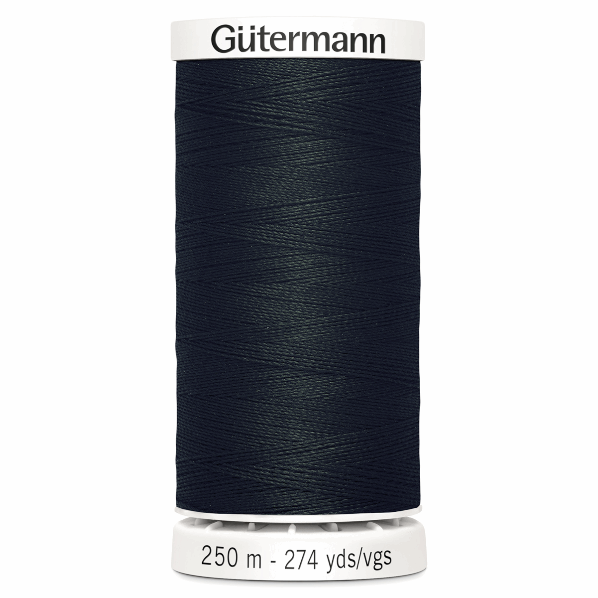 250m size Gutermann Sew-All Thread in BLACK from Jaycotts Sewing Supplies