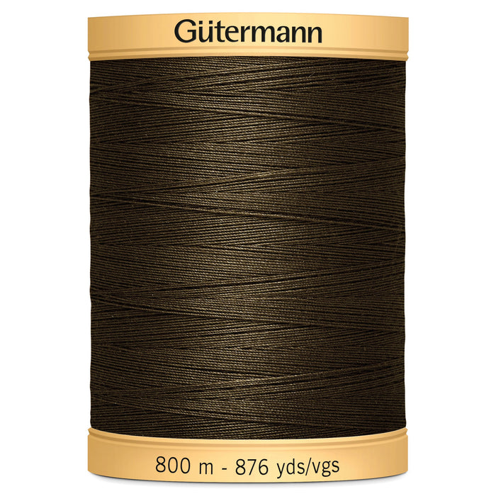 Gutermann Natural Cotton, 2960 Dark Brown from Jaycotts Sewing Supplies