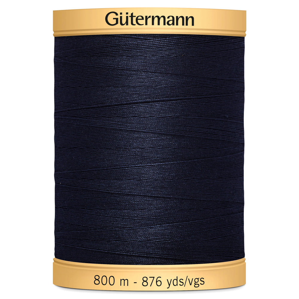 Gutermann Natural Cotton, 6210 Dark Navy from Jaycotts Sewing Supplies