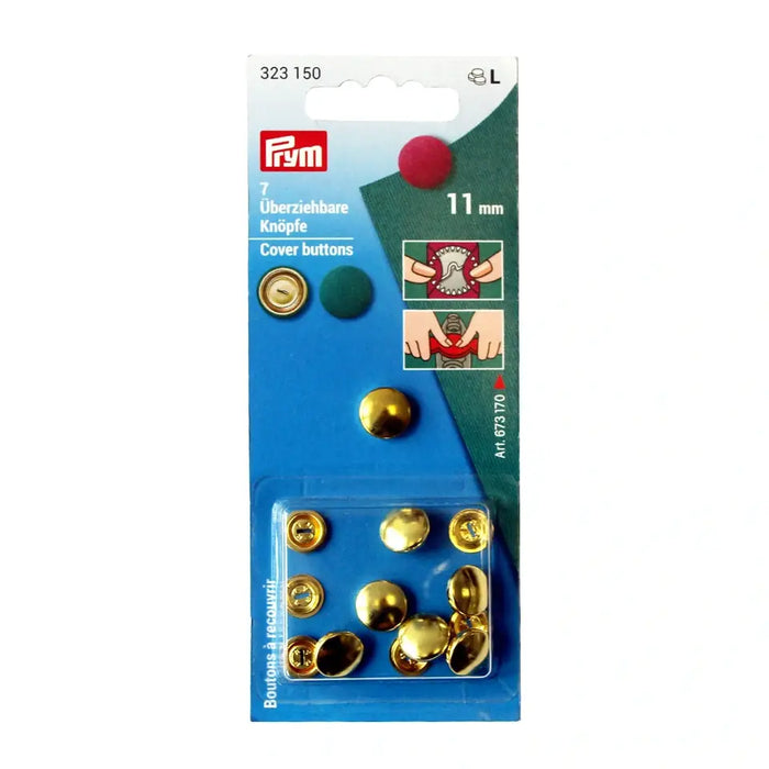 Prym Metal Cover Buttons from Jaycotts Sewing Supplies