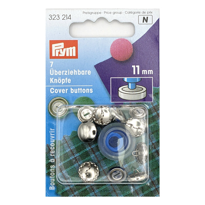 Prym Metal Cover Buttons with tool from Jaycotts Sewing Supplies