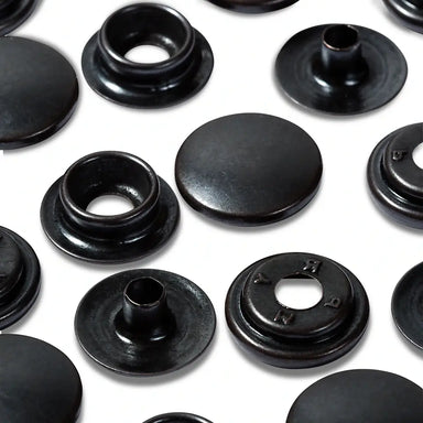Prym 390200 pack of 10 Black press fasteners 15mm Heavy from Jaycotts Sewing Supplies