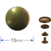 Prym 390262 Dimensions Antique Brass press fasteners 15mm: from Jaycotts Sewing Supplies