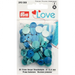 Prym Colour Snaps - Blue Packs of 30 from Jaycotts Sewing Supplies