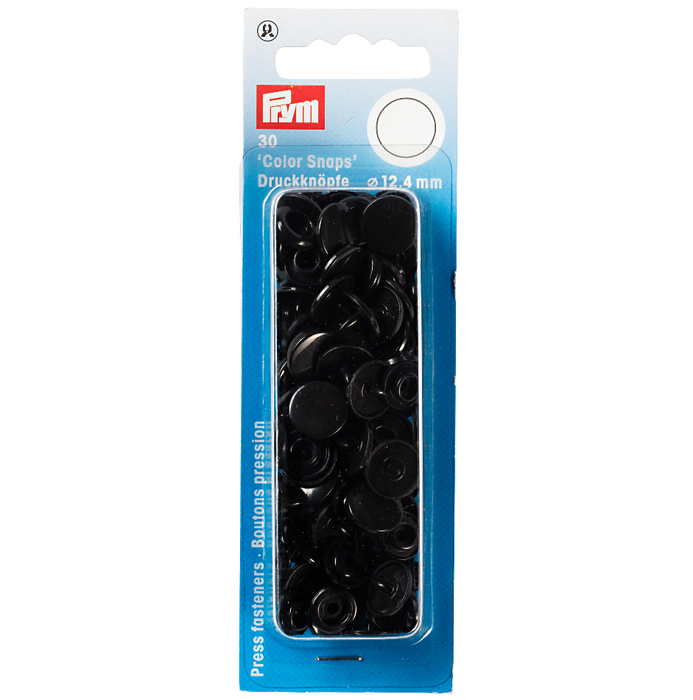 Prym Colour Snaps - Black from Jaycotts Sewing Supplies