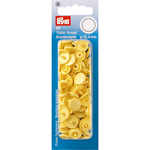 Prym Colour Snaps - Banana from Jaycotts Sewing Supplies