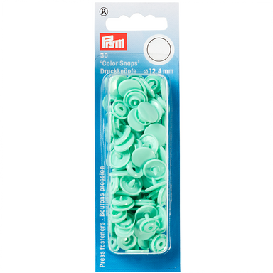 Prym Colour Snaps - Mint from Jaycotts Sewing Supplies