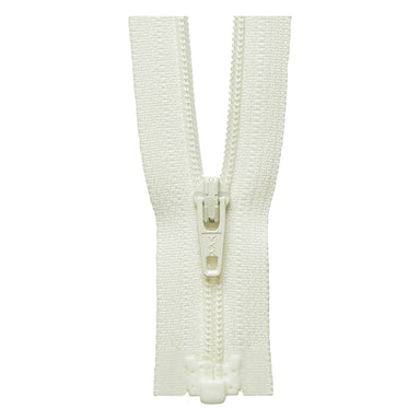 YKK Lightweight Open End Zip | Cream from Jaycotts Sewing Supplies