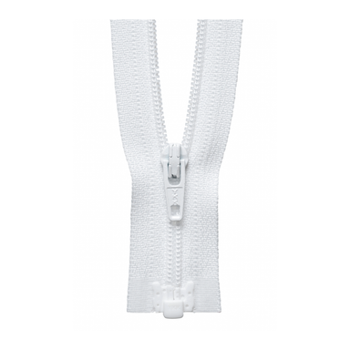 YKK Lightweight Open End Zip | White from Jaycotts Sewing Supplies