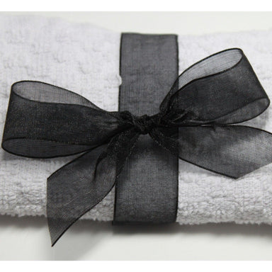 Berisfords Super Sheer Ribbon 25m rolls - BLACK from Jaycotts Sewing Supplies