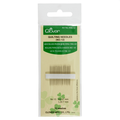 Clover 468 Gold eye Quilting Needles from Jaycotts Sewing Supplies