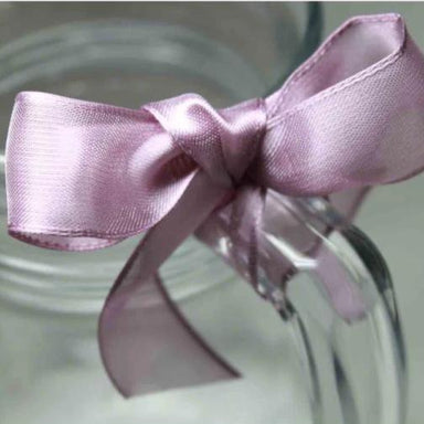 Wired Edge Organza Ribbon | deep mauve  | 25m roll from Jaycotts Sewing Supplies