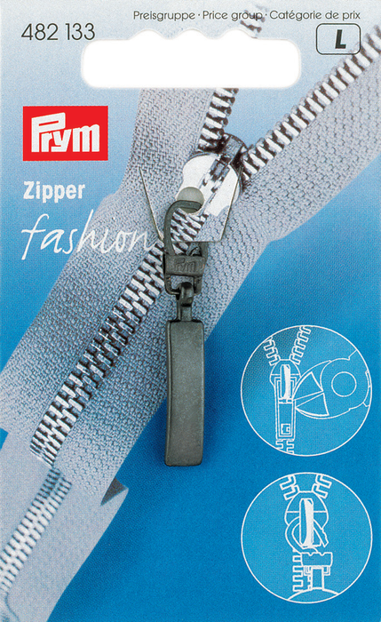 Zip Puller: Simple Black Metal from Jaycotts Sewing Supplies