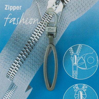 Zip Puller: Black Metal Loop from Jaycotts Sewing Supplies