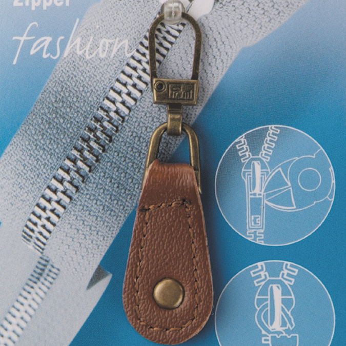 Zip Puller: Tan Leather from Jaycotts Sewing Supplies