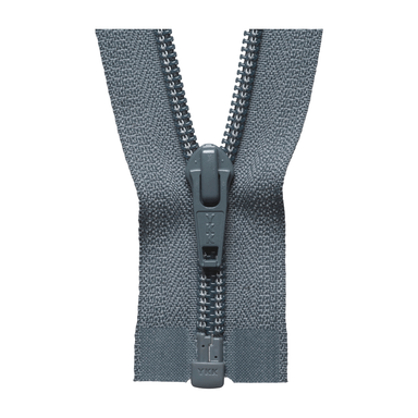 YKK Open End Zip - Medium Nylon | Colour 578 Mid Grey from Jaycotts Sewing Supplies