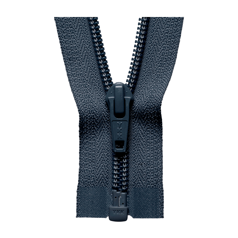 YKK Open End Zip - Medium Nylon | Colour 579 Dark Grey from Jaycotts Sewing Supplies