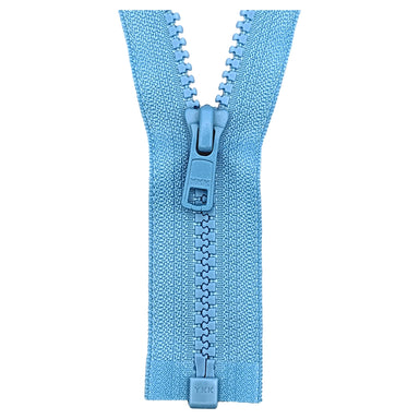 YKK Open End Zip - Medium Plastic | colour 545 Sky Blue from Jaycotts Sewing Supplies