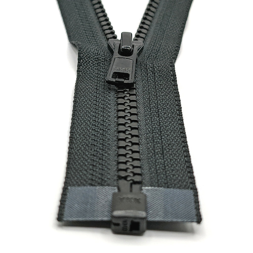  YKK 25 Medium Weight Jacket Zipper YKK #5 Brass ~ Separating ~  580 Black (1 Zipper/Pack)
