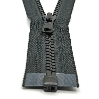 YKK #4.5 Nylon Coil Long Pull Bag Zipper Sliders - 2/Pack - Black (580)