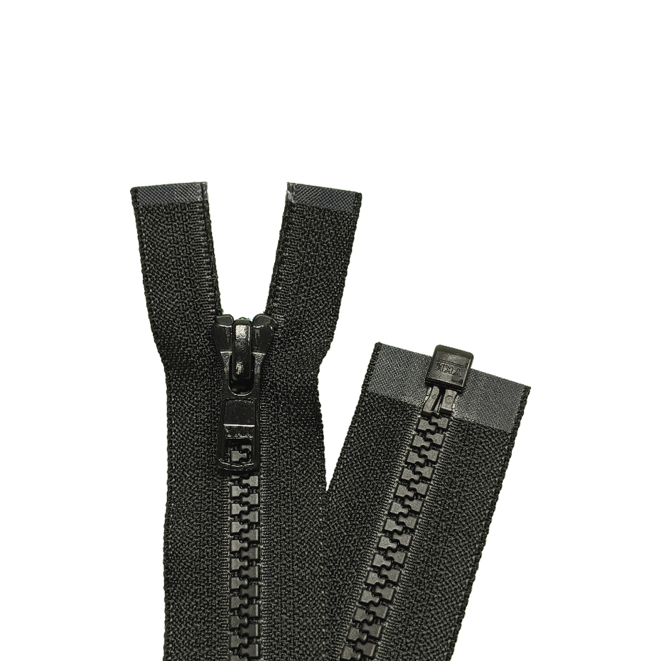YKK Open End Zip - Medium Plastic tooth colour 580 Black — jaycotts.co ...