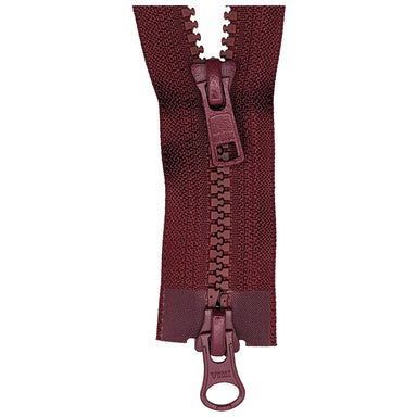YKK Two Way Open End Zip No.5 | Medium | Wine from Jaycotts Sewing Supplies