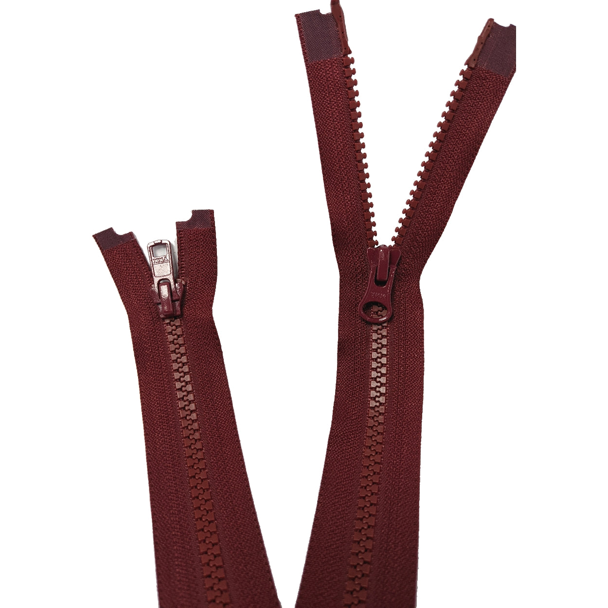 YKK Two Way Open End Zip No.5 | Medium | Wine from Jaycotts Sewing Supplies