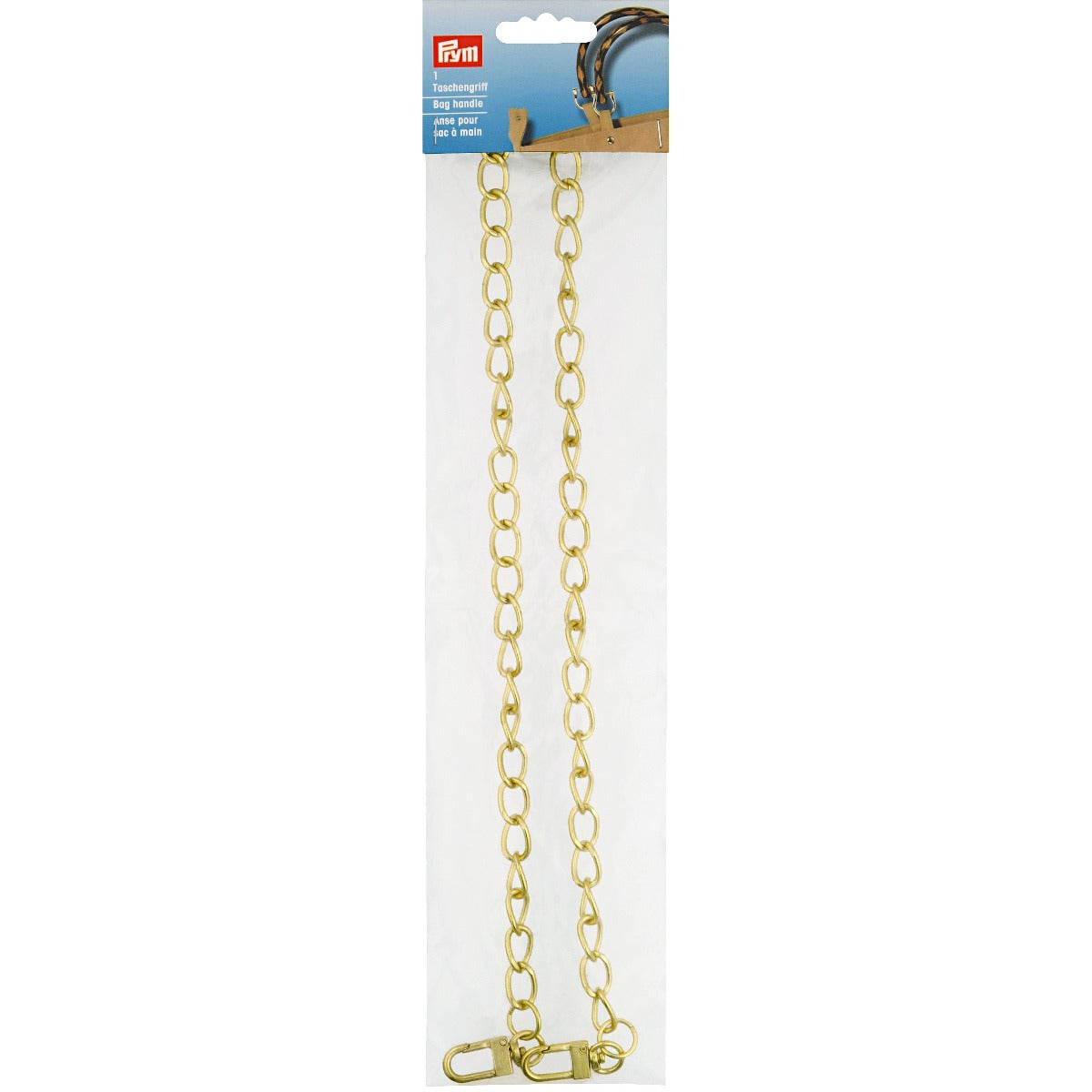 Prym Chain bag strap Gold colour 615177 from Jaycotts Sewing Supplies