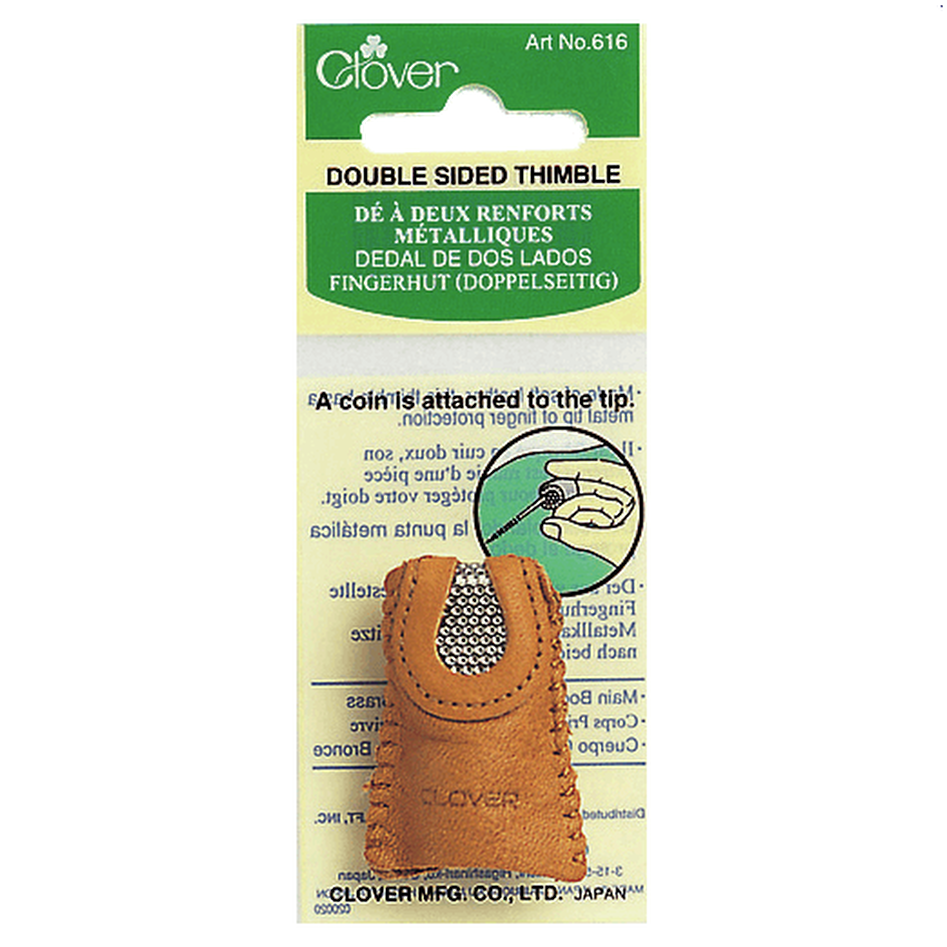 Double Sided Leather Thimble from Jaycotts Sewing Supplies