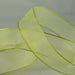 Apple Super Fine Organza Ribbon - wired edge 25m rolls from Jaycotts Sewing Supplies