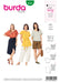 Burda Pattern 6204  Blouse Shirt – Over-cut Shoulders – 
V-neck in Front or Back from Jaycotts Sewing Supplies