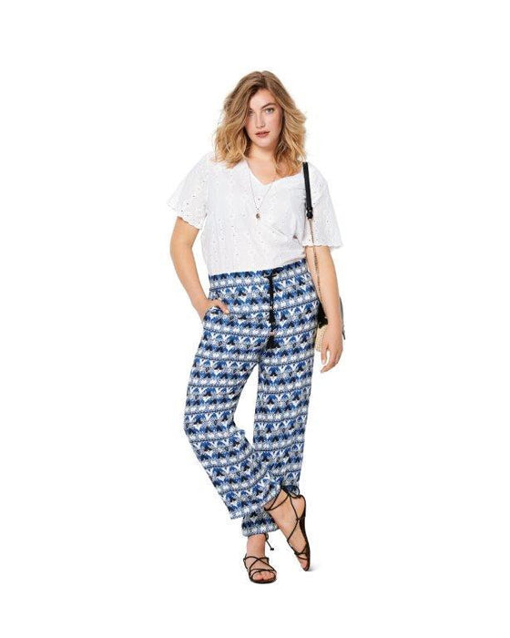 Burda Pattern 6218 Women's Trousers/Pants – Straight Leg – 
Patch Pockets from Jaycotts Sewing Supplies