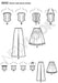 NL6242 Misses' Corset Top, Pants & Skirt from Jaycotts Sewing Supplies