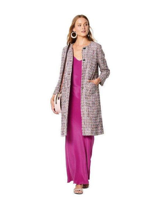 Burda Pattern 6248  Coat – Jacket – Collarless from Jaycotts Sewing Supplies