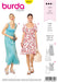 BD6312 Ballet neckline dress sewing pattern from Jaycotts Sewing Supplies