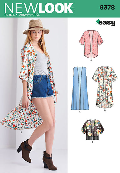 NL6378 Misses' Easy Kimonos with Length Variations from Jaycotts Sewing Supplies