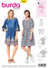 BD6401 Women's Swing Dress with Sleeve Variations from Jaycotts Sewing Supplies
