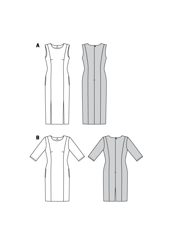 BD6418 Women's Feminine Dresses Pattern from Jaycotts Sewing Supplies