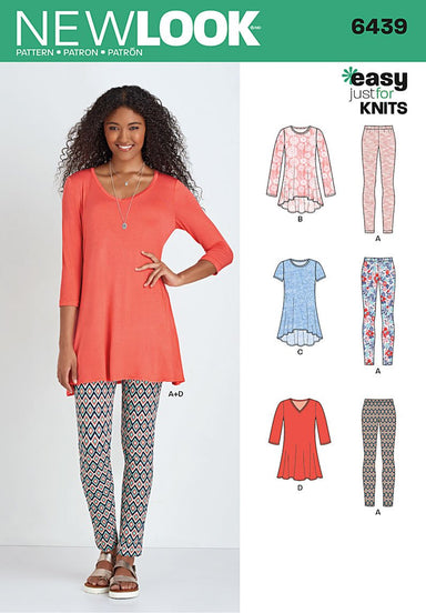 NL6439 Misses' Knit Tunics with Leggings from Jaycotts Sewing Supplies