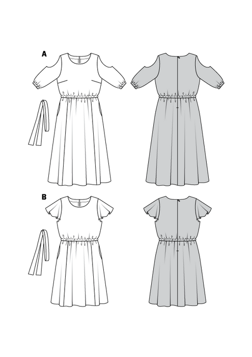 BD6449 Women's Summer Dress Pattern from Jaycotts Sewing Supplies